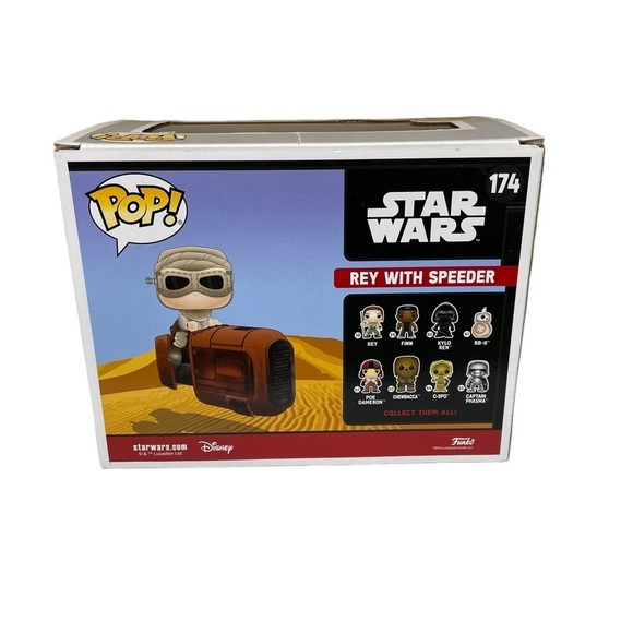 Funko Pop! Rides Star Wars, Rey with Speeder [Galactic Convention] # 174 - Picture 5 of 6